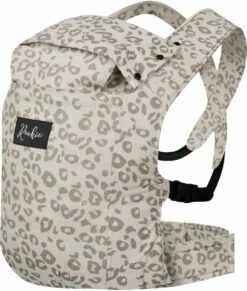 ROOKIE Baby Premium Draagzak- Design Buikdrager - Comfortabel En Ergonomisch - Pasgeboren Babydrager - Peuterdrager - Biologisch Katoen - Super Zacht - Unisex: Voor Mama En Papa (Leoprint Beige) -Babyproducten Winkel 1017x1200 3
