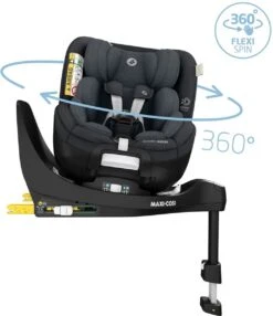 Maxi-Cosi Mica Pro Eco I-Size Autostoeltje - 360° Draaibaar - Gerecyclede Stoffen - Authentic Graphite - Vanaf De Geboorte Tot Ca. 4 Jaar -Babyproducten Winkel 1037x1200 2