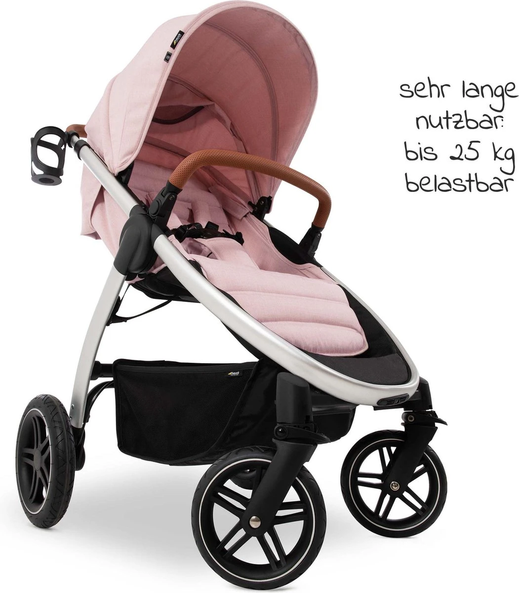 Hauck UpTown Buggy - Met één Hand Opvouwbaar - Roze 2 Hauck UpTown Buggy - Met één Hand Opvouwbaar - Roze - Afbeelding 2