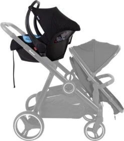 Baninni Autostoel Luiz Zwart + Adapterset -Babyproducten Winkel 1056x1200
