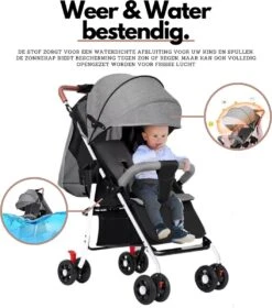 Child Supplies Buggy - Inklapbare Buggy - Baby Stroller - 3 In 1 - Kinderwagen - Grijs -Babyproducten Winkel 1059x1200 3