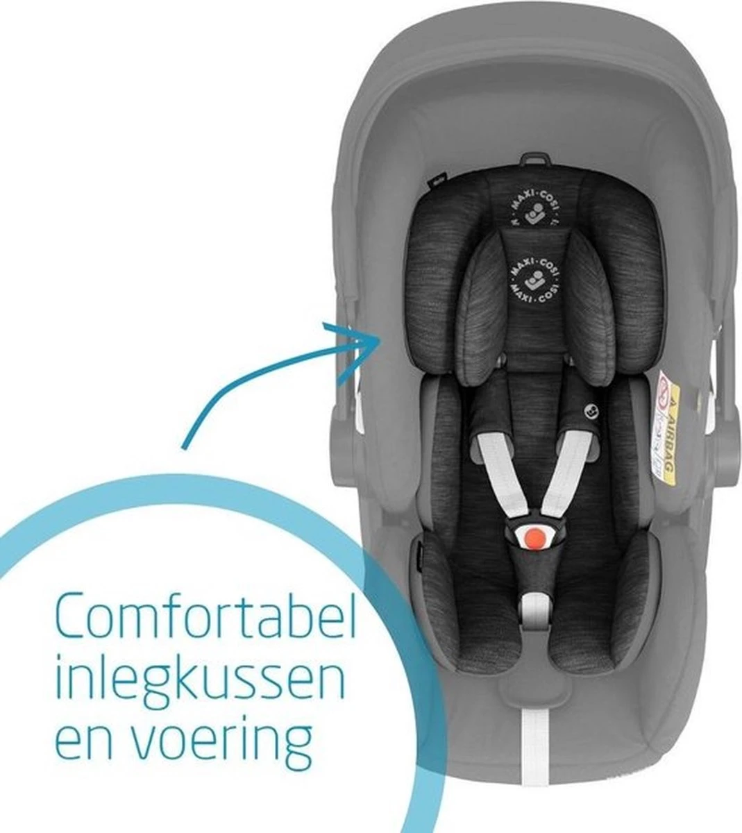 Maxi-Cosi Marble I-Size Autostoeltje Inclusief Base - Essential Black 4 Maxi-Cosi Marble I-Size Autostoeltje Inclusief Base - Essential Black - Afbeelding 4