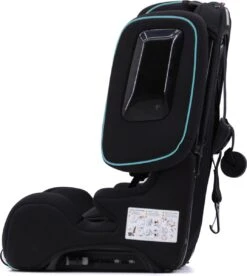 Hamilton By Yoop Cabrio Premium Opvouwbare Autostoel – Veilig, Comfortabel En Lichtgewicht Autozitje – Groep I, II, III Autostoeltje Voor 9 Maanden Tot 12 Jaar – Neon Blauw – ISOFIX Kliksysteem - 1e Opvouwbare Autostoel Ter Wereld - Zwart/Neon Blauw -Babyproducten Winkel 1075x1200 1
