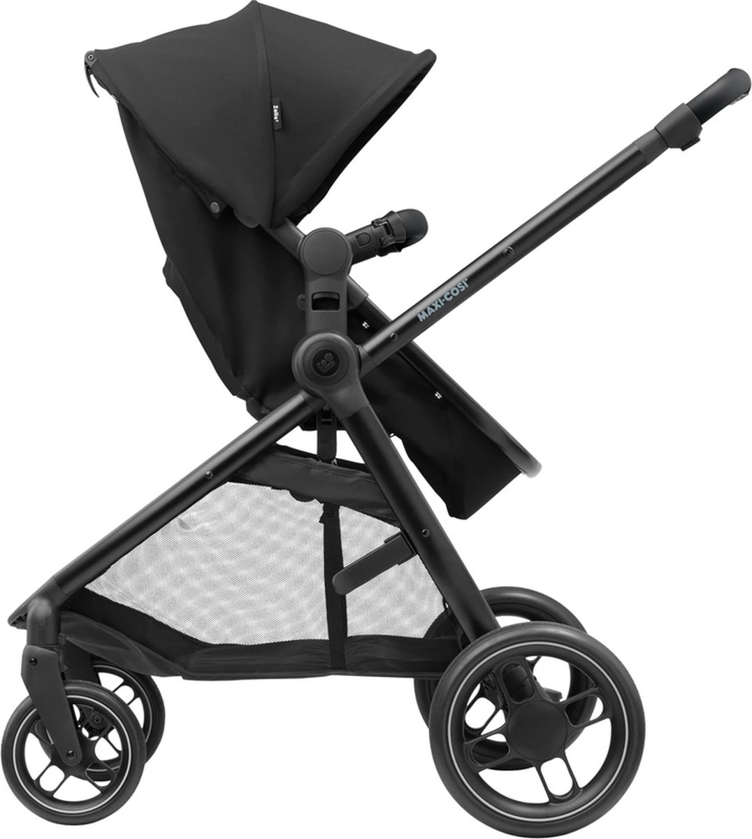 Maxi-Cosi Zelia³ Kinderwagen - Essential Black (zwart Frame + Zwart Leer) 3 Maxi-Cosi Zelia³ Kinderwagen - Essential Black (zwart Frame + Zwart Leer) - Afbeelding 3