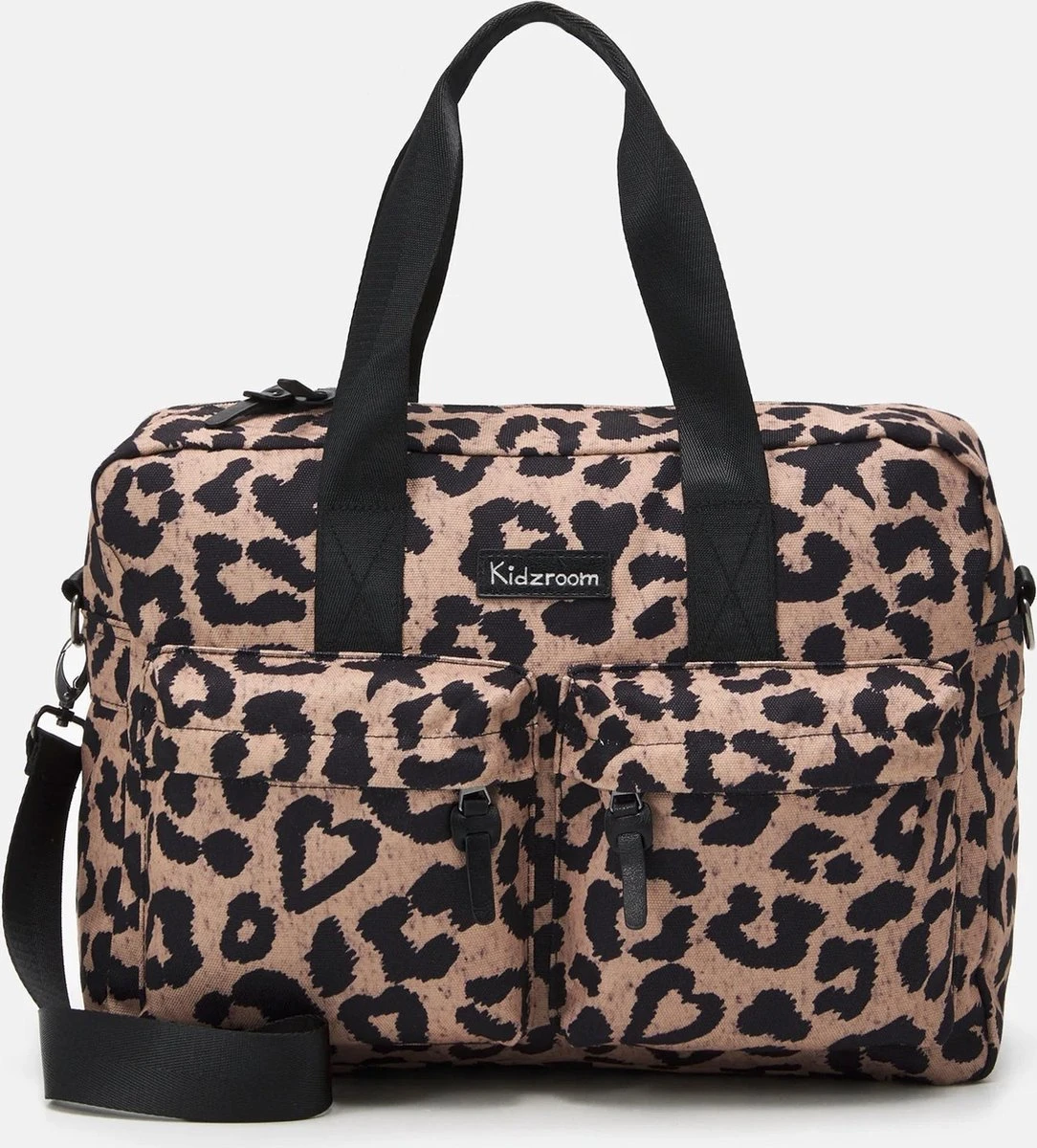 Kidzroom Gorgeous Luiertas - Bruin - Ophanglussen Kinderwagen - Verschoonmatje - Verstelbare Schouderband 14 Kidzroom Gorgeous Luiertas - Bruin - Ophanglussen Kinderwagen - Verschoonmatje - Verstelbare Schouderband - Afbeelding 14