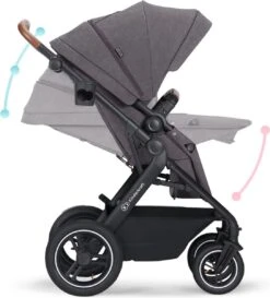 Kinderkraft B-Tour Ash Grey 3-in-1 Combi Kinderwagen Incl. Autostoel KSBTOU00DGR3000 -Babyproducten Winkel 1087x1200 2