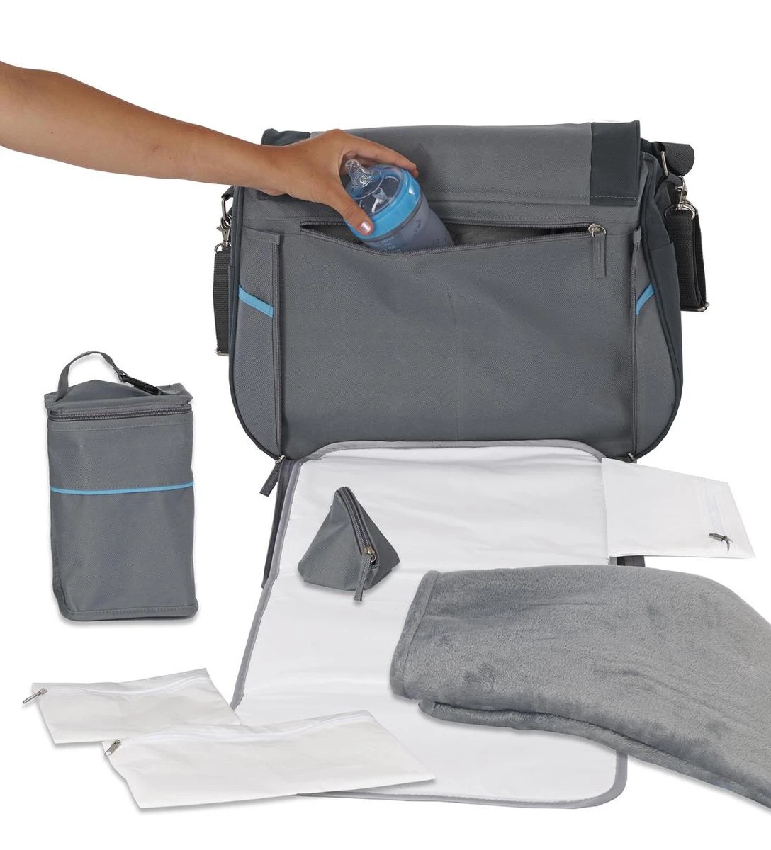 Bo Jungle B-Leisure Grey Verzorgingstas B300420 5 Bo Jungle B-Leisure Grey Verzorgingstas B300420 - Afbeelding 5