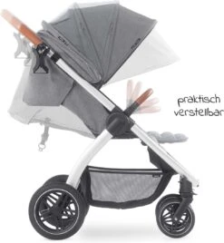 Hauck UpTown Buggy - Met één Hand Opvouwbaar - Grijs -Babyproducten Winkel 1104x1200