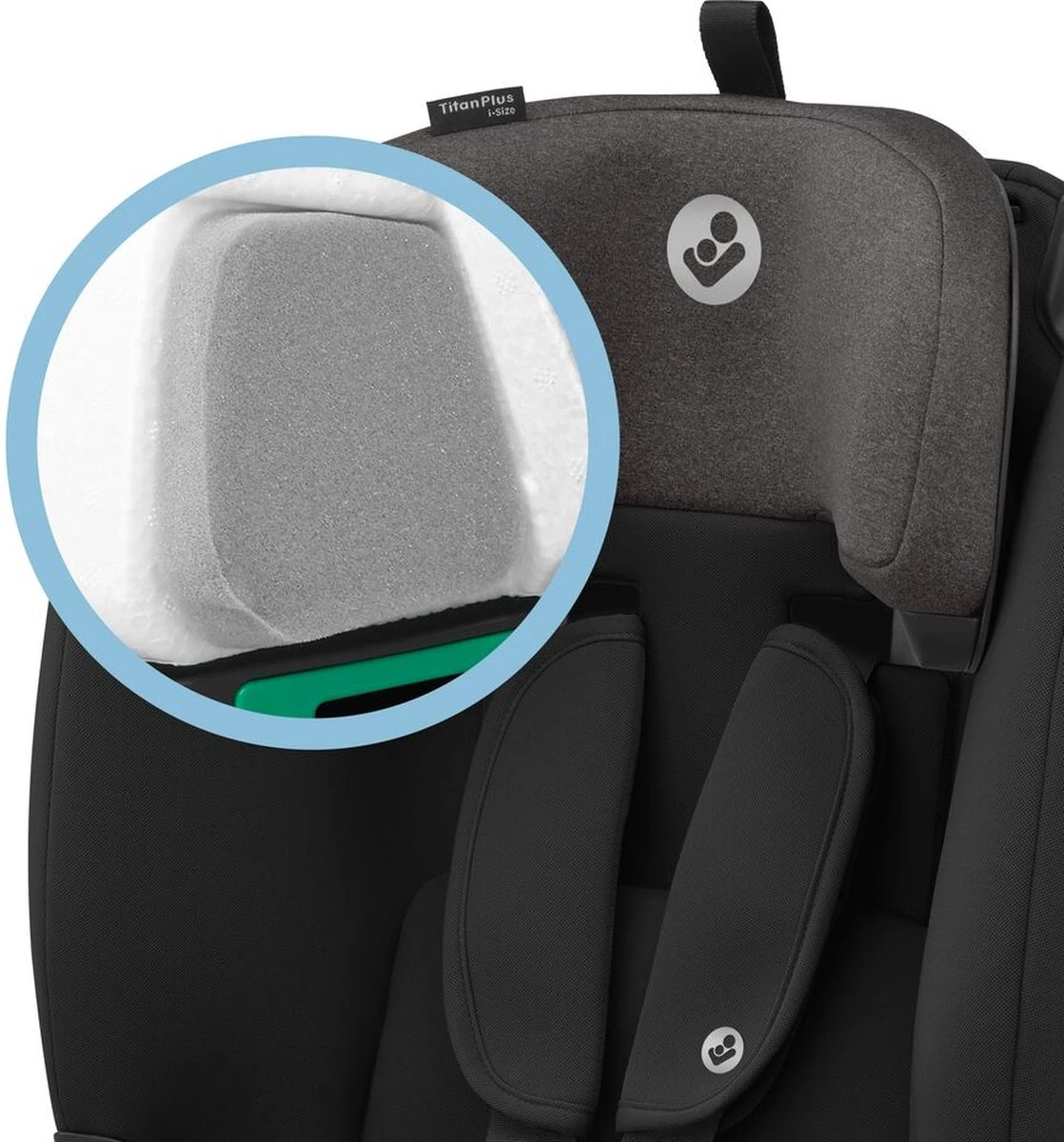 Maxi-Cosi Titan Plus I-Size Autostoeltje - Authentic Black - Vanaf Ca. 15 Maanden Tot 12 Jaar 7 Maxi-Cosi Titan Plus I-Size Autostoeltje - Authentic Black - Vanaf Ca. 15 Maanden Tot 12 Jaar - Afbeelding 7