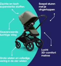 Bugaboo - 3-in-1 Kinderwagen Fox 3 - Black/Forest Green 28 Bugaboo - 3-in-1 Kinderwagen Fox 3 - Black/Forest Green -Babyproducten Winkel 1123x1200 7