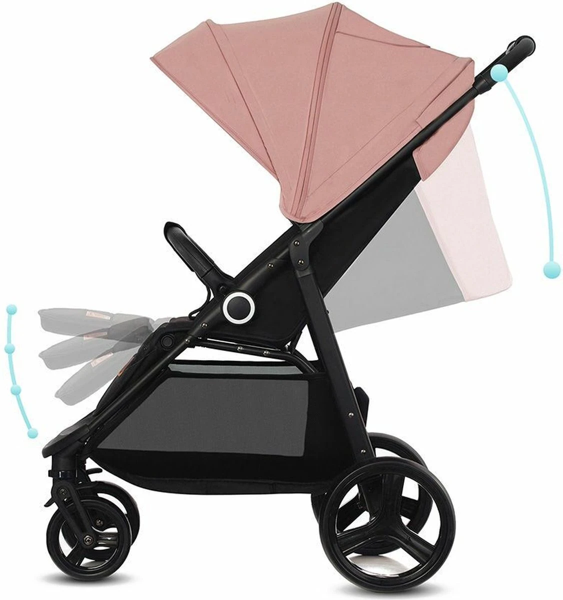 Kinderkraft Wandelwagen Grande Plus - Grey 4 Kinderkraft Wandelwagen Grande Plus - Grey - Afbeelding 4