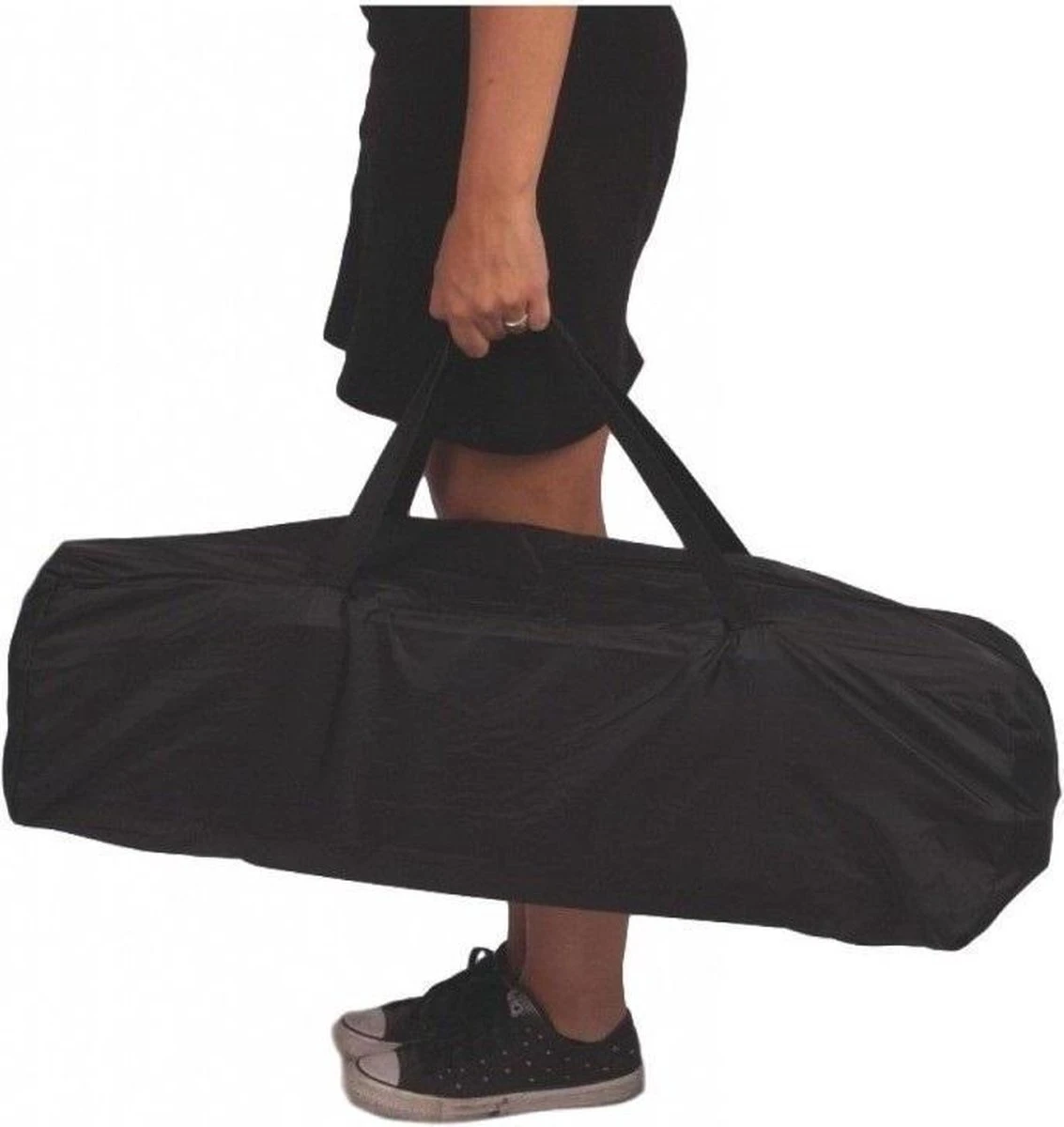 Ding Campingbedje - Zwart - 120x60 Cm - Reisbedje Inclusief Bodemmatrasje 5 Ding Campingbedje - Zwart - 120x60 Cm - Reisbedje Inclusief Bodemmatrasje - Afbeelding 5