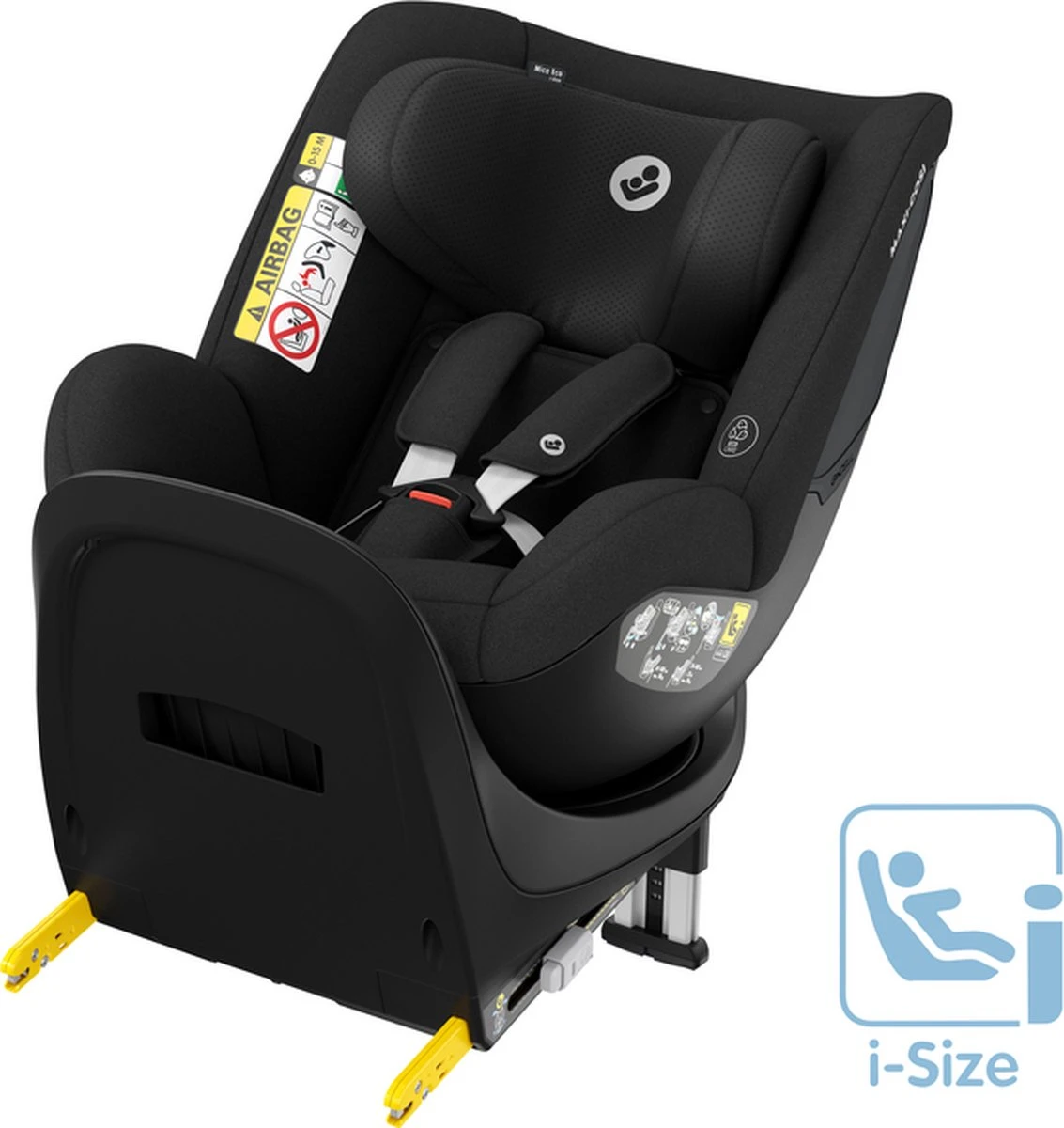 Maxi-Cosi Mica Eco I-Size Autostoeltje - 360° Draaibaar - Gerecyclede Stoffen - Authentic Black 1 Maxi-Cosi Mica Eco I-Size Autostoeltje - 360° Draaibaar - Gerecyclede Stoffen - Authentic Black
