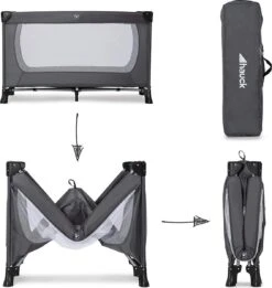 Hauck Dream N Play Plus Campingbedje Set - Met Matras En Muggennet - Grijs -Babyproducten Winkel 1135x1200 6