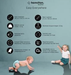 Hamilton By Yoop X1 Plus Buggy – Nieuw, Hoger, Uitgebreider 2023 Model – Premium Stroller Met One Hand Folding Technologie – Zwart – Lichte, Verstelbare En Wendbare Kinderwagen Met Vele Gemakken -Babyproducten Winkel 1139x1200 17