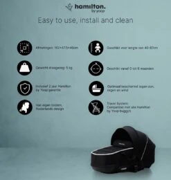 Hamilton By Yoop S1 Plus Buggy Met Monteerbare Premium Wieg – Nieuwer En Hoger 2023 Model - Stroller Met One Hand Folding Technologie – Zwart/Antraciet - Licht, Verstelbaar, Wendbaar - Geschikt Van 0 Maanden Tot 4 Jaar 24 Hamilton By Yoop S1 Plus Buggy Met Monteerbare Premium Wieg – Nieuwer En Hoger 2023 Model - Stroller Met One Hand Folding Technologie – Zwart/Antraciet - Licht, Verstelbaar, Wendbaar - Geschikt Van 0 Maanden Tot 4 Jaar -Babyproducten Winkel 1139x1200 20