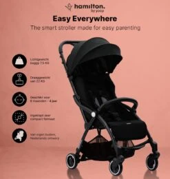Hamilton By Yoop S1 Plus Buggy Met Monteerbare Zeno Plus Draagwieg - Nieuw En Hoger 2023 Model - Premium Budget Stroller Met One Hand Folding Technologie – Zwart - Licht, Verstelbaar, Wendbaar En Geschikt Van 0 Maanden Tot 4 Jaar – Inclusief Adapter -Babyproducten Winkel 1139x1200 29