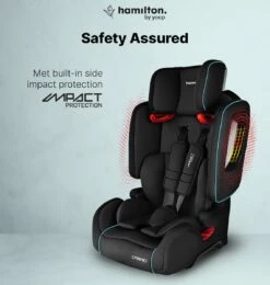 Hamilton By Yoop Cabrio Premium Opvouwbare Autostoel – Veilig, Comfortabel En Lichtgewicht Autozitje – Groep I, II, III Autostoeltje Voor 9 Maanden Tot 12 Jaar – Neon Blauw – ISOFIX Kliksysteem - 1e Opvouwbare Autostoel Ter Wereld - Zwart/Neon Blauw -Babyproducten Winkel 1139x1200 7