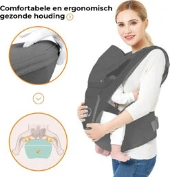 Deryan Pack Luxe Ergonomische Draagzak Babydrager + Opbergvakjes Grijs -Babyproducten Winkel 1147x1200 2