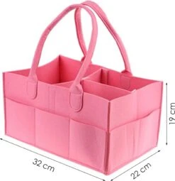 Merkloos Luiertas Vilt - Roze - Vilt - 32 X 22 X 19 Cm - Luier Organizer - Draagbare Organiser Met Handige Vakken - Verzorgingstas 7 Merkloos Luiertas Vilt - Roze - Vilt - 32 X 22 X 19 Cm - Luier Organizer - Draagbare Organiser Met Handige Vakken - Verzorgingstas -Babyproducten Winkel 1164x1200 5