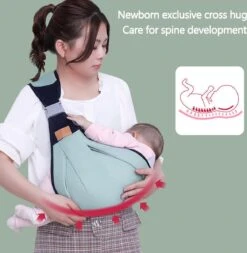 Merkloos Draagzak - Baby Draagzak - Zak - Grijs - Multifunctioneel - Ergonomisch - Baby - Dreumes - Peuter - Wrap - Travel Size - Tot 48 Maanden -Babyproducten Winkel 1171x1200 2