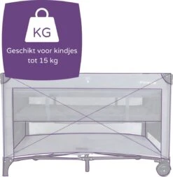 Prénatal Luxe Campingbedje Met Bodemverhoger - Inklapbaar Baby Campingbed - Reisbedje Met Wieltjes En Kruipluik - Inclusief Bodemmatras - 120 X 60 Cm - Grijs 9 Prénatal Luxe Campingbedje Met Bodemverhoger - Inklapbaar Baby Campingbed - Reisbedje Met Wieltjes En Kruipluik - Inclusief Bodemmatras - 120 X 60 Cm - Grijs -Babyproducten Winkel 1174x1200 7