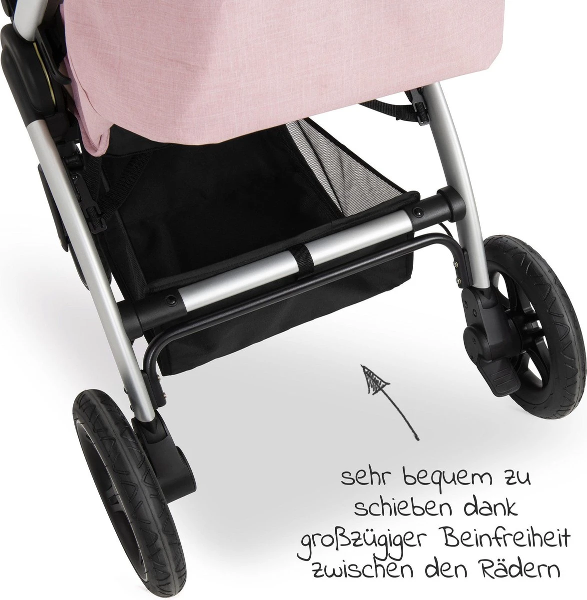 Hauck UpTown Buggy - Met één Hand Opvouwbaar - Roze 18 Hauck UpTown Buggy - Met één Hand Opvouwbaar - Roze - Afbeelding 18