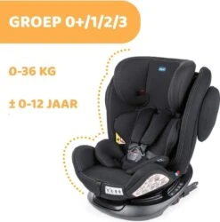 Chicco Autostoel Unico PLUS - Groep 0 1 2 3 - Isofix Bevestiging -Verstelbare Hoofdsteun - Zwart -Babyproducten Winkel 1185x1200 1