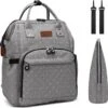 Miss Lulu Luier- En Verzorgingstas Rugzak - Grijs (E6705 D2-GY)