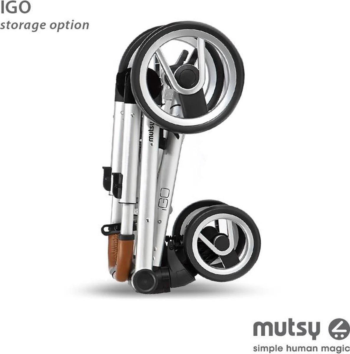 MUTSY - IGO - Kinderwagen - Onderstel: Heritage Green Blue I2 - Reiswieg: IGO Midnight 7 MUTSY - IGO - Kinderwagen - Onderstel: Heritage Green Blue I2 - Reiswieg: IGO Midnight - Afbeelding 7