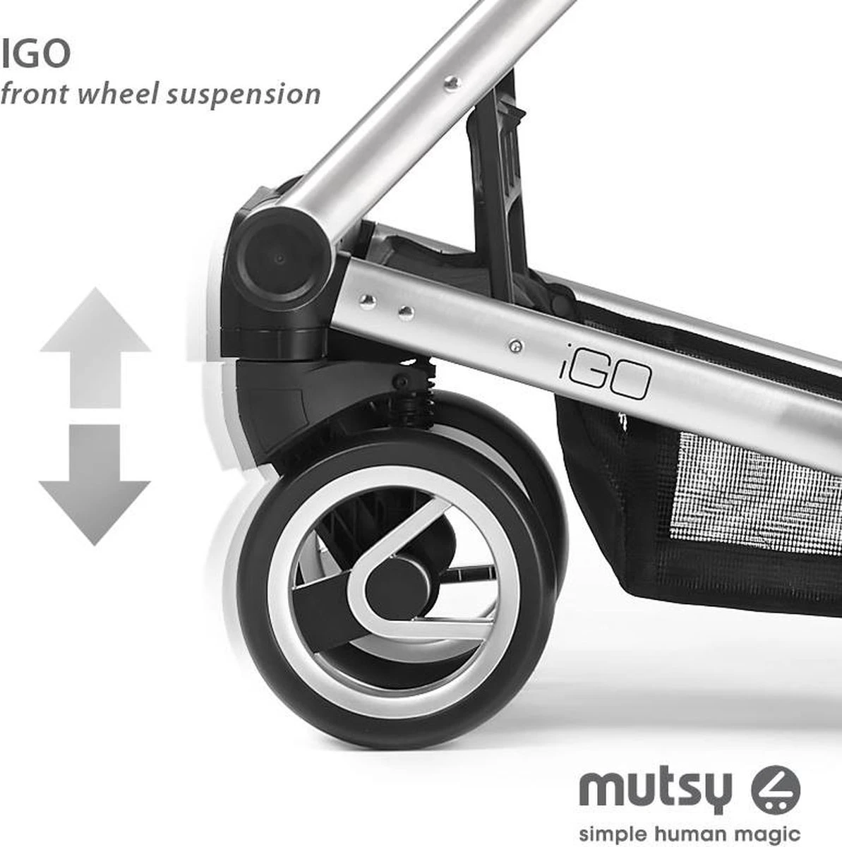 MUTSY - IGO - Kinderwagen - Onderstel: Heritage Green Blue I2 - Reiswieg: IGO Midnight 5 MUTSY - IGO - Kinderwagen - Onderstel: Heritage Green Blue I2 - Reiswieg: IGO Midnight - Afbeelding 5