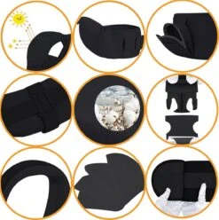 Deryan Pack Luxe Ergonomische Draagzak - Babydrager + Opbergvakjes - Zwart -Babyproducten Winkel 1196x1200 2