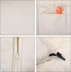 Monzana Kinderwagen Voetenzak Beige | Teddy | Maxi-Cosi | Met Opbergtas -Babyproducten Winkel 1196x1200 5