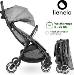 Lionelo Buggy Julie One - Kinderwagen Premium - Automatisch Opvouwen - Wandelwagen Tot 22 Kg - Comfortabele Zitje -Babyproducten Winkel 1197x1200 11