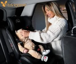 Cangaroo Pilot Black Leather SPS Isofix 360° 0-36 Kg Autostoel Met Zonnekap -Babyproducten Winkel 1200x1002
