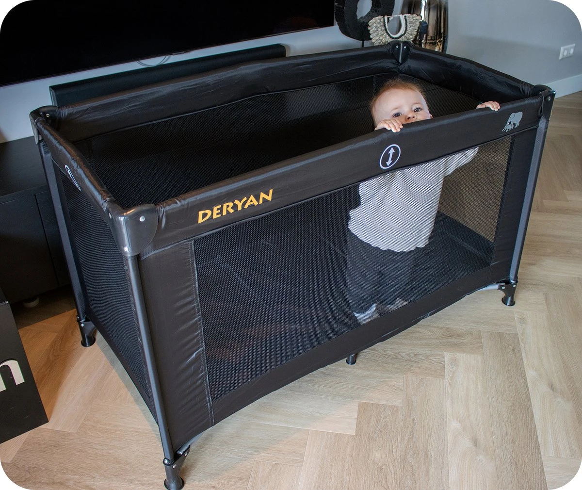 Deryan Believer Campingbedje - 120x60cm - Zwart 9 Deryan Believer Campingbedje - 120x60cm - Zwart - Afbeelding 9