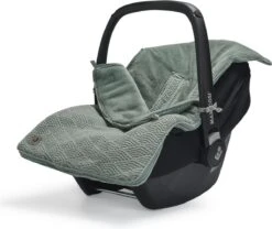 Jollein Voetenzak Voor Autostoel & Kinderwagen - River Knit - Ash Green -Babyproducten Winkel 1200x1010 3