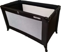 Cabino Campingbedje / Reisbed Set Inclusief Comfortabel Matras 60x120cm Zwart -Babyproducten Winkel 1200x1016 1