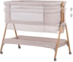 Co-Sleeper Chipolino Wieg KOSSD0212MO Sweet Dreams Mocca/Wood Incl. Wielen -Babyproducten Winkel 1200x1023 6