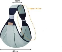 Merkloos Draagzak - Baby Draagzak - Zak - Grijs - Multifunctioneel - Ergonomisch - Baby - Dreumes - Peuter - Wrap - Travel Size - Tot 48 Maanden -Babyproducten Winkel 1200x1026 1