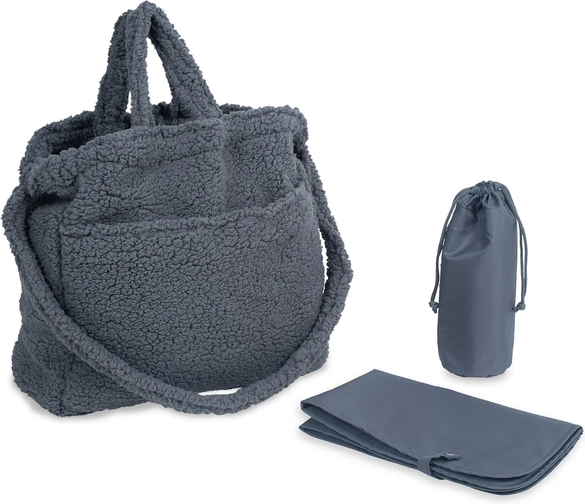 Jollein Luiertas Teddy - Storm Grey 4 Jollein Luiertas Teddy - Storm Grey - Afbeelding 4