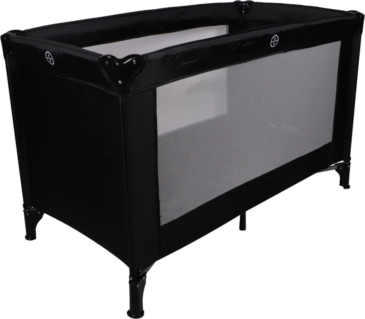 Ding Campingbedje - Zwart - 120x60 Cm - Reisbedje Inclusief Bodemmatrasje 1 Ding Campingbedje - Zwart - 120x60 Cm - Reisbedje Inclusief Bodemmatrasje