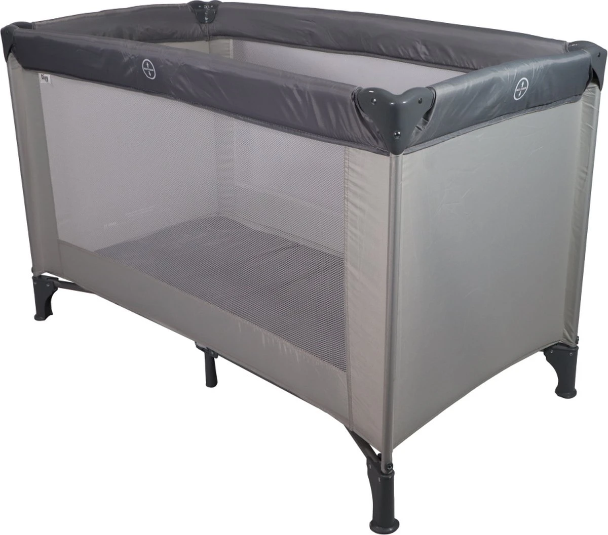 Ding Campingbedje - Grijs - 120x60 Cm - Reisbedje Inclusief Bodemmatrasje 2 Ding Campingbedje - Grijs - 120x60 Cm - Reisbedje Inclusief Bodemmatrasje - Afbeelding 2