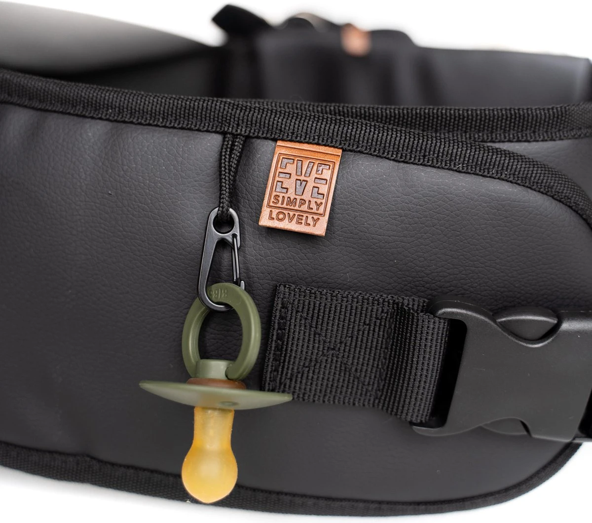 EVE Kids Heupdrager - Baby En Peuter - Heupzitje - Draagzak - Zwart Leer 3 EVE Kids Heupdrager - Baby En Peuter - Heupzitje - Draagzak - Zwart Leer - Afbeelding 3