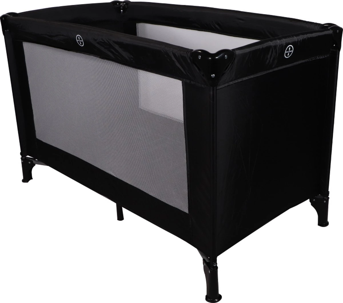 Ding Campingbedje - Zwart - 120x60 Cm - Reisbedje Inclusief Bodemmatrasje 10 Ding Campingbedje - Zwart - 120x60 Cm - Reisbedje Inclusief Bodemmatrasje - Afbeelding 10