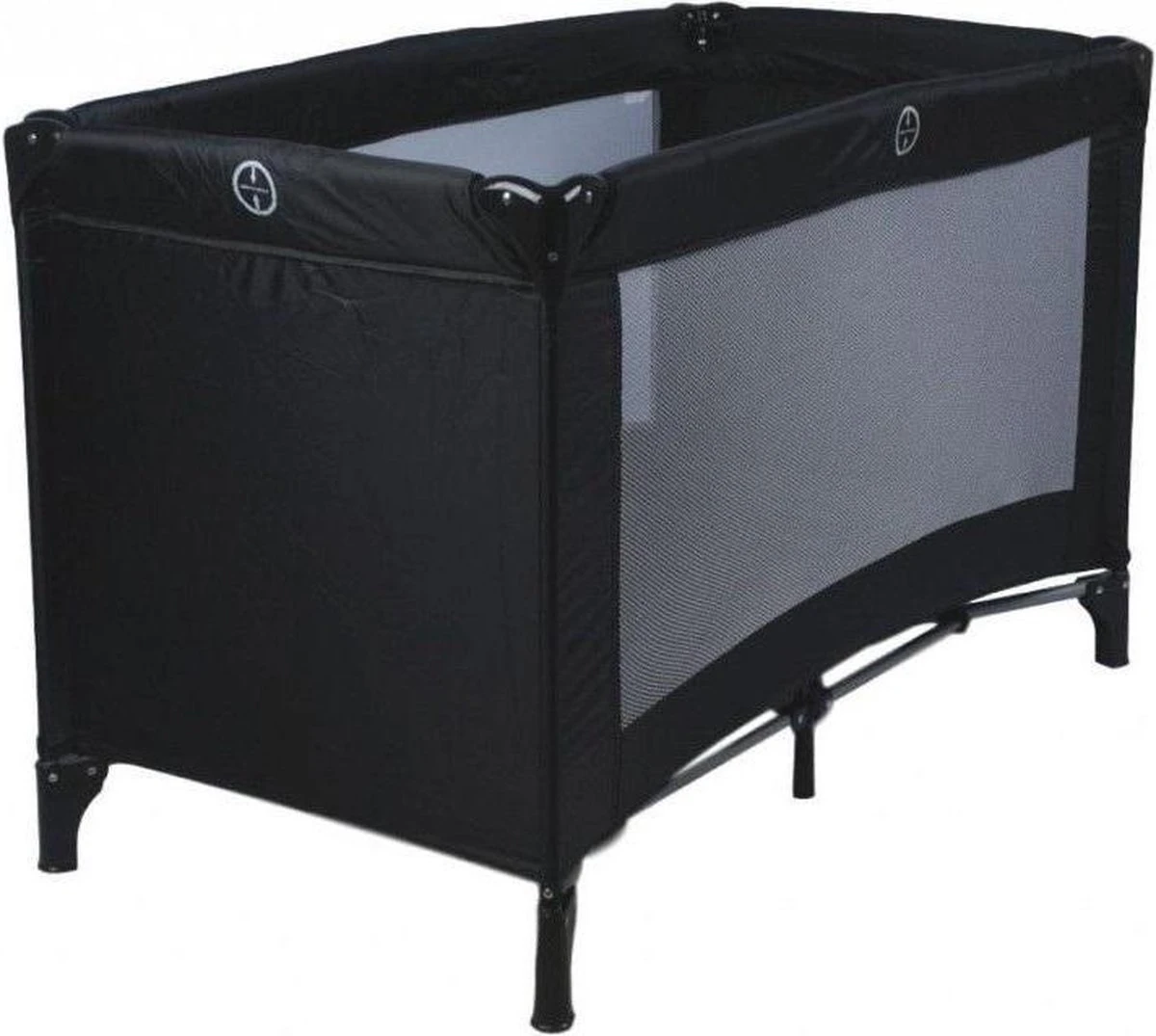 Ding Campingbedje - Zwart - 120x60 Cm - Reisbedje Inclusief Bodemmatrasje 7 Ding Campingbedje - Zwart - 120x60 Cm - Reisbedje Inclusief Bodemmatrasje - Afbeelding 7