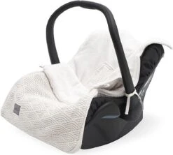 Jollein Voetenzak Voor Autostoel & Kinderwagen - River Knit - Cream White -Babyproducten Winkel 1200x1078 4