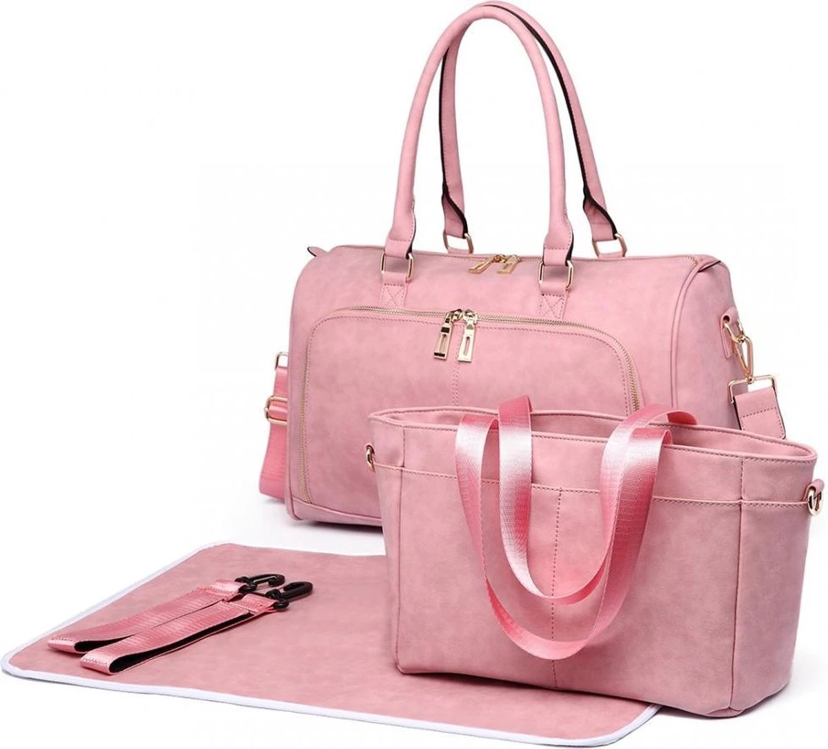 Miss Lulu Luier- En Verzorgingstas – Luiertas Set – Afneembare Draagtas - Duurzaam En Stijlvol – Roze - Premium Kwaliteit - Grote Capaciteit - Unisex/Jongens/Meisjes (LT6638 PK) 1 Miss Lulu Luier- En Verzorgingstas – Luiertas Set – Afneembare Draagtas - Duurzaam En Stijlvol – Roze - Premium Kwaliteit - Grote Capaciteit - Unisex/Jongens/Meisjes (LT6638 PK)