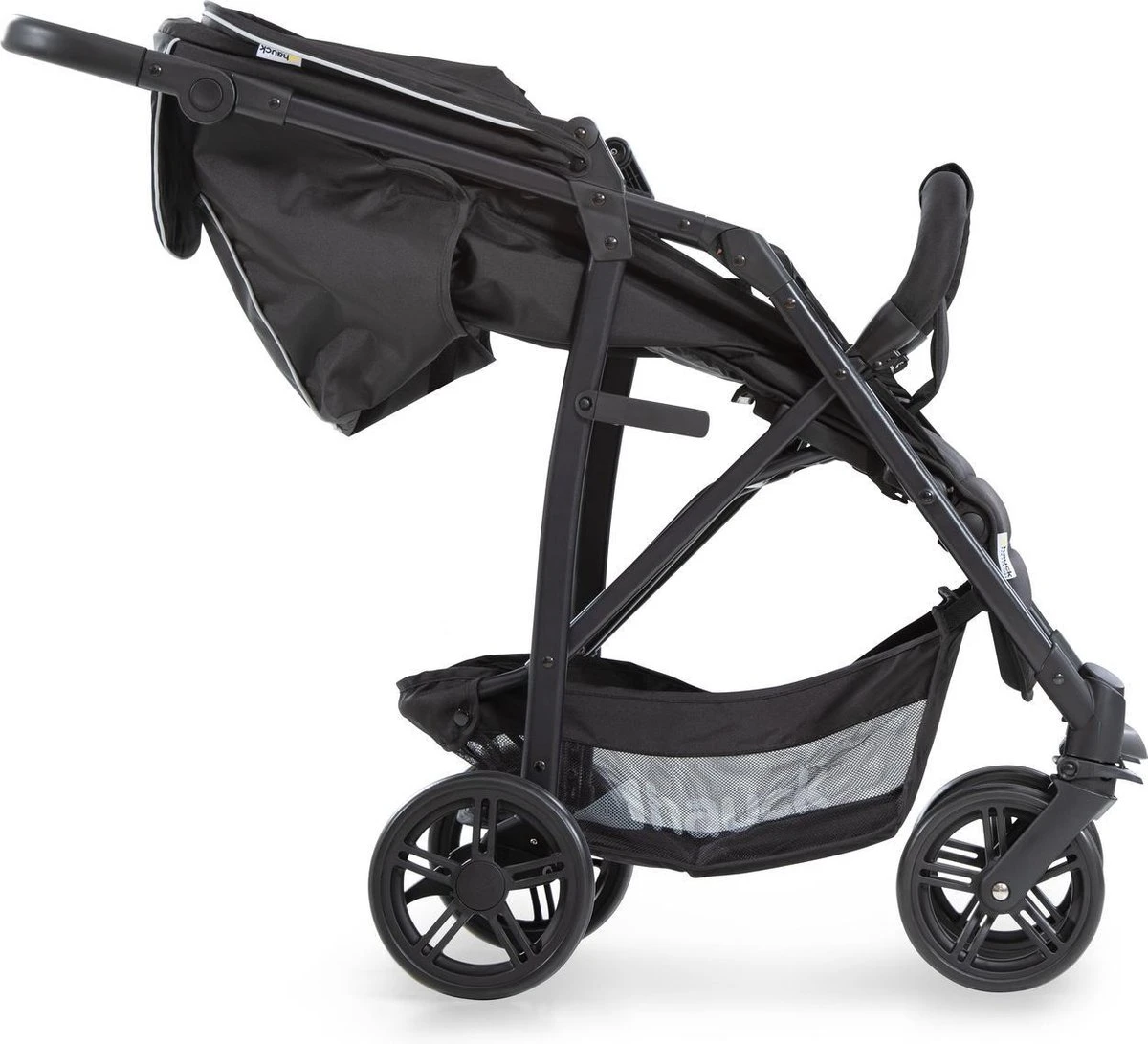 Hauck Rapid 4 Kinderwagen - Zwart Zilver 2 Hauck Rapid 4 Kinderwagen - Zwart Zilver - Afbeelding 2
