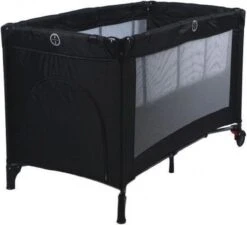 Ding Deluxe Black Campingbedje Incl. Bodemverhoger -Babyproducten Winkel 1200x1091 2